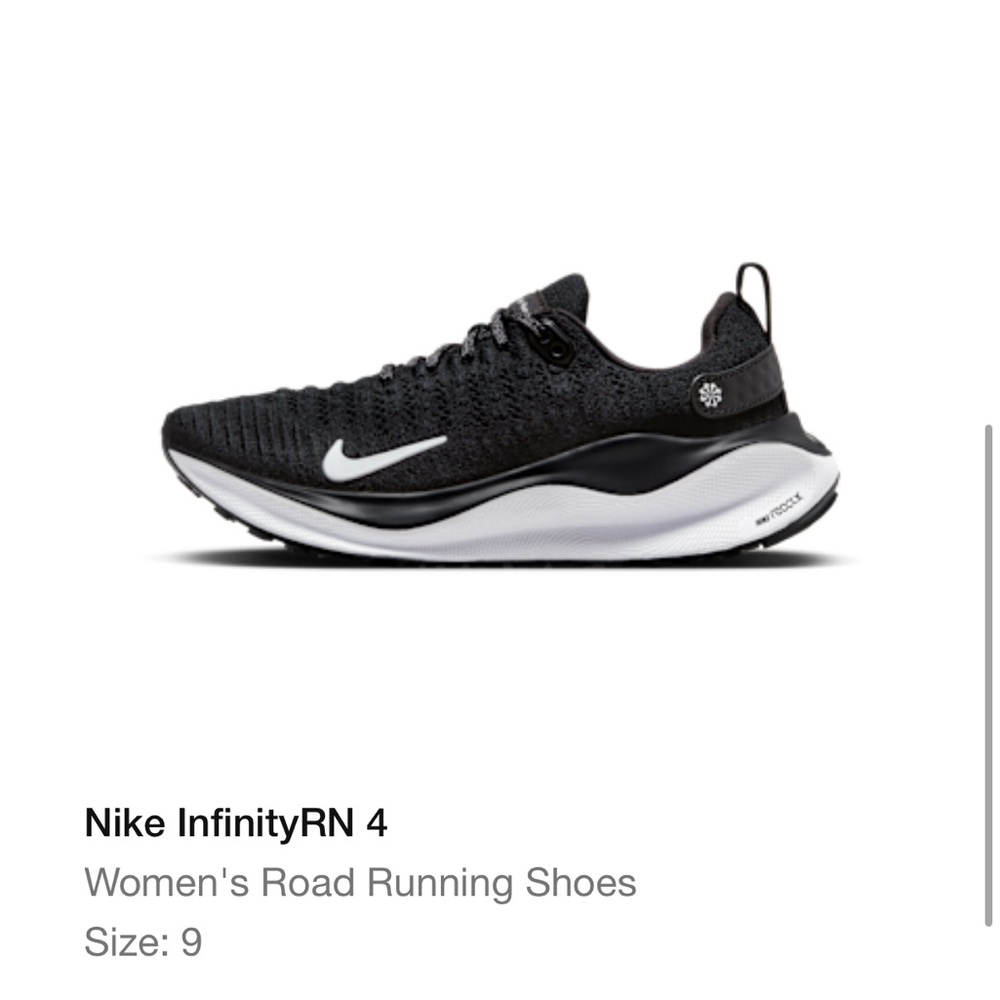 Nike Black and White Running Shoes - React X Infinity Run 4